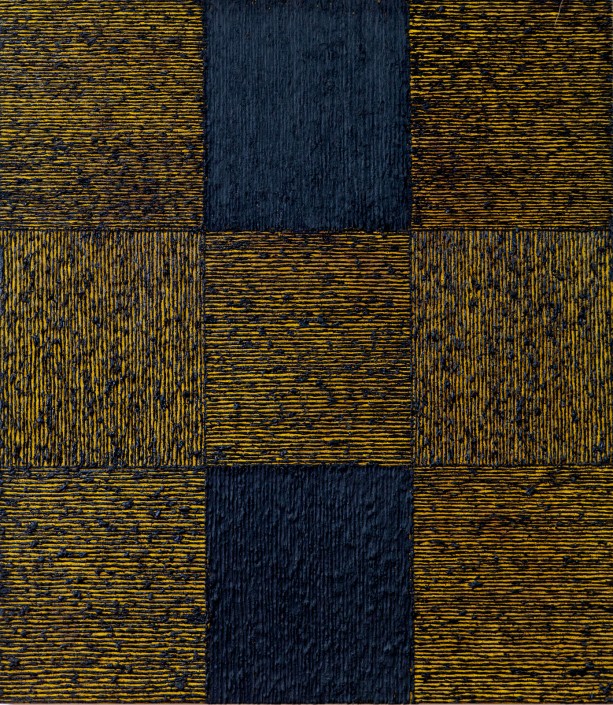 "Intervalo Negro" Öl / Pigment / Marmormehl (160cm x 140cm)